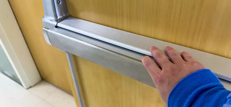 Installing a Push Bar on a Door Sedalia